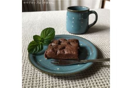 【 青磁 シリーズ 】 水玉 五寸皿 5枚 セット糸島市 / うつわと手仕事の店 研　器 陶器 食器 手作り クラフト [ARD024] 器 陶器 食器 手作り 皿 おしゃれ 青磁 ブルー 小皿 取り分け皿 うつわ