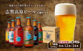 玉村本店 志賀高原ビール24本セット 【 クラフトビール 志賀高原ビール 飲み比べセット ビール 詰め合わせ セット 地ビール 飲み比べ 黒ビール IPA ipa ペールエール ギフト 酒 お酒 アルコール 飲料 志賀高原 長野県 長野 】 