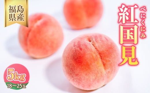 ◆2026年夏発送◆紅国見〜産直・桃・約5kg〜 ※離島への配送不可 ※2026年7月上旬〜7月下旬頃に順次発送予定 | 先行予約 予約 数量限定 桃 もも モモ 果物 くだもの フルーツ 詰め合わせ 福島 ふくしま