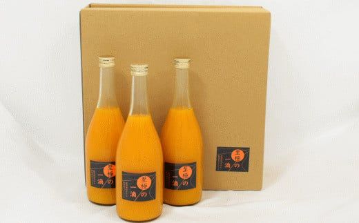 【無添加】田村みかんの新鮮100％ジュース「至極の一滴」720ml×3本入り【tec933A】