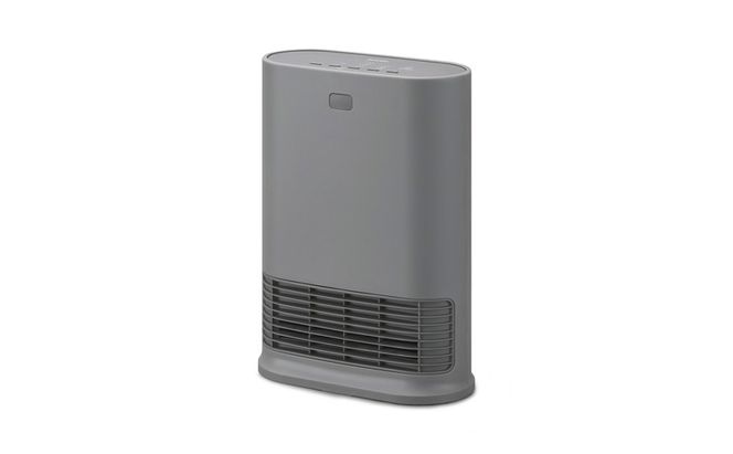 大風量人感センサー付きセラミックファンヒーター ACH-LW12A-H グレー アイリスオーヤマ 室温センサー Wセンサー付 セラミックヒーター ファンヒーター ヒーター 暖房 暖房器具 小型 軽量 コンパクト 脱衣所 節電 シンプル