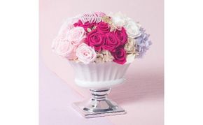 フラワーアレンジメント プリザーブドフラワーアレンジメント「フランボワーズ」 インテリア 手づくり  プリザーブドフラワー プレゼント 玄関 ベッドサイド  墨田区 東京都