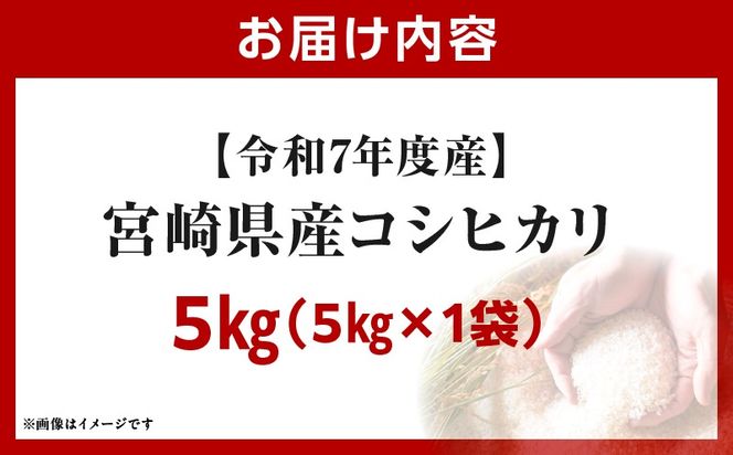 令和7年度産 宮崎県産コシヒカリ 5kg（5kg×1袋）