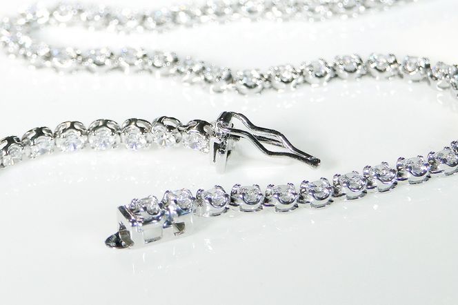 pt900 豪華【10.0ct】全周 ダイヤモンド テニスネックレス CSN00116 SWAV060