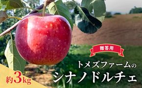 シナノドルチェ（贈答用） 約3kg（8玉〜12玉入り）トメズファーム　りんご　長野　信州　小諸　果物　フルーツ