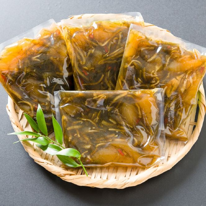 〈2026年2月配送〉数の子屋こだわりの「松前漬」1kg(250g×4袋) R001-014-202602