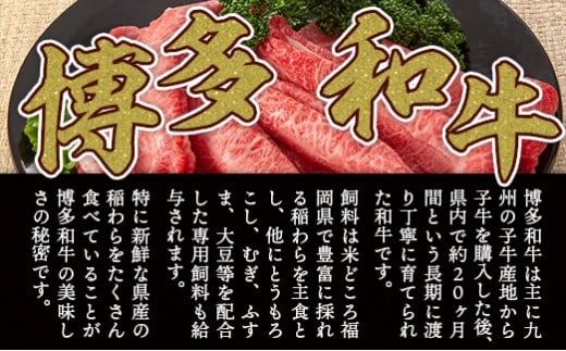 訳あり！【A4～A5】博多和牛赤身霜降りしゃぶしゃぶすき焼き用（肩・モモ）800g DX038