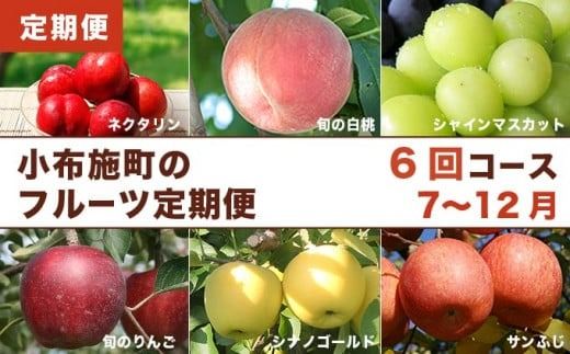 ［年6回定期便］ 小布施町の人気フルーツ定期便6カ月コース ［小布施屋］ 定期便 頒布会 フルーツ 果物 令和7年産 【2025年7月～12月発送】 ［J-3］