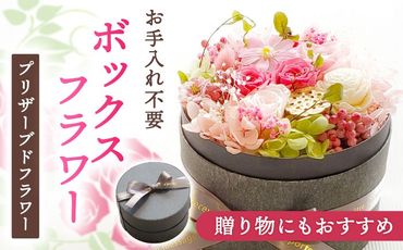 ボックスフラワー（プリザーブドフラワー） 花 ギフト プレゼント 愛西市/花のひより園 [AEAX001]