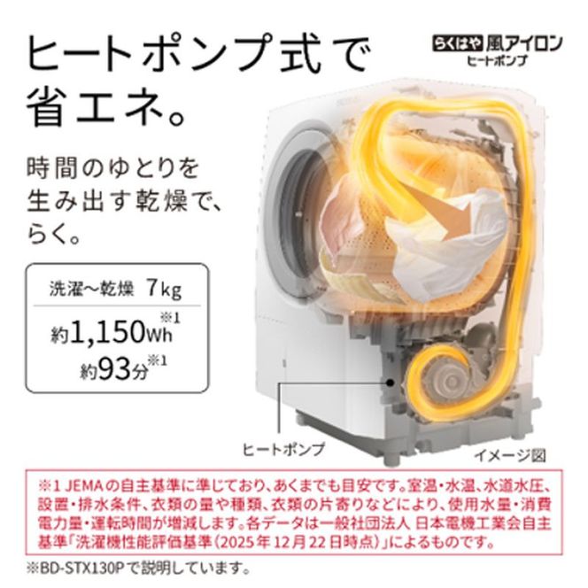 167-5-238　【日立ドラム式洗濯乾燥機ビッグドラム】BD-STX130P L(W)【洗濯機 HITACHI 日立 家電 茨城県 日立市】