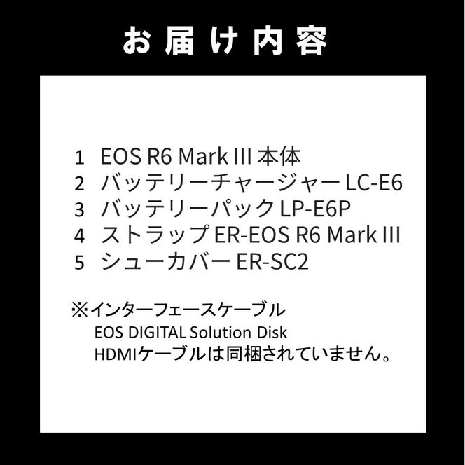 【Canon】 キヤノン ミラーレス カメラ EOS R6 MarkⅢ ボディ キャノン Mark3 家電_0060C