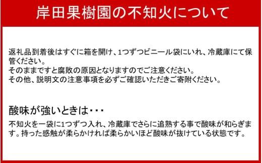 【先行予約】トンネルで貯蔵熟成/岸田果樹園の不知火 約2.7kg 令和7年2月下旬より出荷開始 _1439R