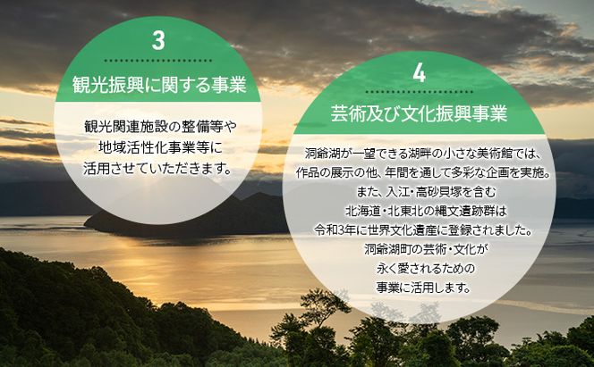 洞爺湖町 寄附のみの応援受付 3,000円コース（返礼品なし 寄附のみ 3000円） 支援 自治体支援 お礼の品なし 北海道 洞爺湖町の発展 ふるさと応援 ふるさと支援 
