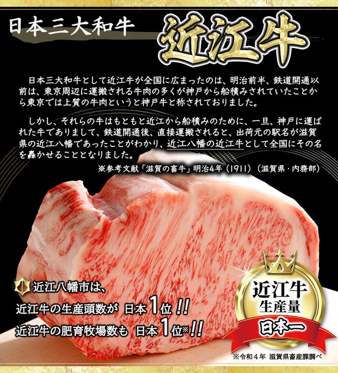 【総本家　肉のあさの】５等級近江牛カットステーキ（もも）【500ｇ】【AE13W】