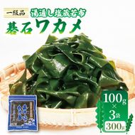 おさしみワカメ 碁石ワカメ 湯通し塩蔵若布 100g×3袋 (300g) [honda008]	