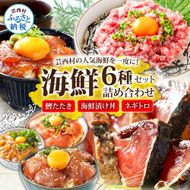 【CF-R7hbk】かつおのたたき600g ネギトロ80gx2P 漬け丼の素80g×4P 海鮮セット カツオのタタキ ねぎとろ 真鯛 たい まぐろ マグロ サーモン イカ いか 刺身 魚 海鮮丼 魚介 小分け おかず 個包装 パック 冷凍配送