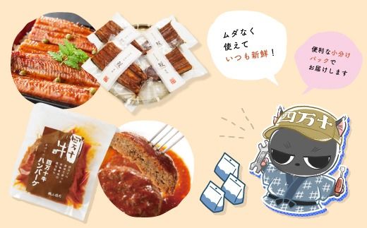 【 5回 お届け 】 便利 でうれしい！ 小分け 定期便 毎月届く 小分けパック ストック 保存食 冷凍 冷凍食品 惣菜 おかず パン うなぎ 鰻 かつお 鰹 ハンバーグ お弁当 弁当 ごちそう 贅沢 高知 四万十市 四万十 しまんと 25-0021