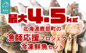 北海道 冷凍鮮魚セット 最大4.5kg 下処理済み 4～5種 ホタテが必ず入る 魚 詰め合わせ 訳あり