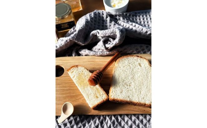 はちみつ酵母パン　ほんのり甘い食パン2本　パン ぱん トースト 朝食 おやつ はちみつ酵母