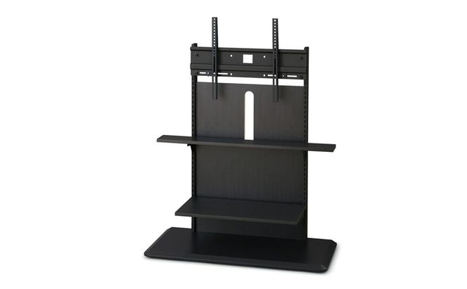 テレビ台 スタンドテレビ台 UTS-900R-BO ブラックオーク テレビスタンド ハイタイプ おしゃれ アイリスオーヤマ テレビ台 壁掛け風 テレビ台 木目調 テレビボード スタンドテレビ台 省スペース スリム 高さ調節 自立 新生活 65型 65インチ 75型