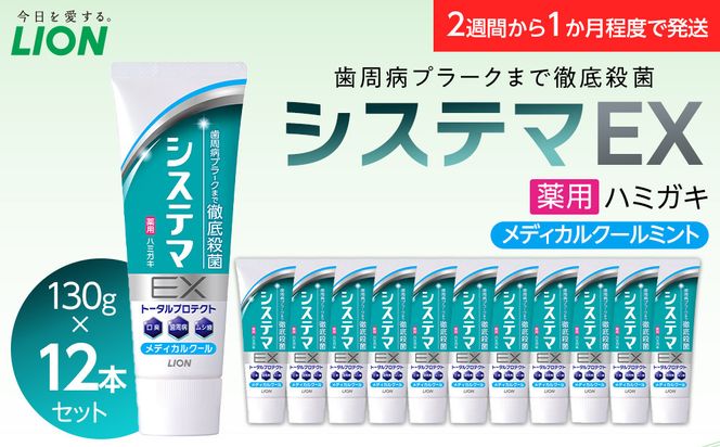 ＬＩＯＮ システマＥＸ（メディカルクール）１２本セット 142069_CR008