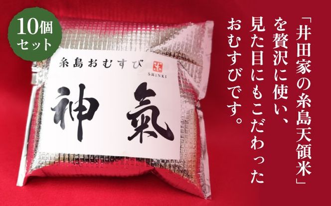 【玄米】冷凍 おむすび 10個（10種×各1個）  セット 糸島市 / 糸島おむすび 神氣 [ANL003] おにぎり 冷凍 おむすび 冷凍食品 玄米 ごはん ご飯 個包装 小分け お弁当