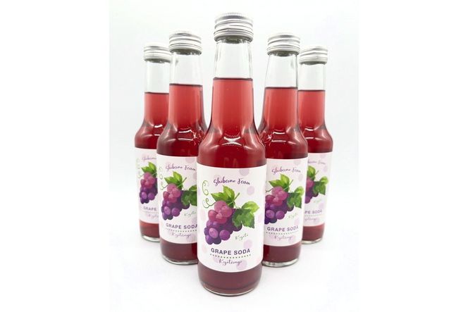京丹後のぶどう炭酸ジュース（ソーダ） 小瓶5本入り（2025年9月下旬～発送）　SF00028