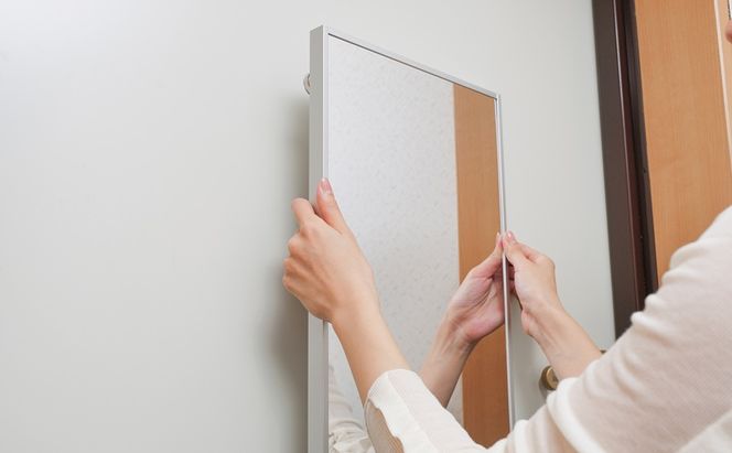 軽くて割れないフィルムミラー マグネットタイプ KWM-28115M 鏡 割れない 貼る マグネット 全身 姿見 割れない鏡 おしゃれ ミラー 全身鏡 軽量 スリム 薄型 ダンス 賃貸 アイリスオーヤマ フィルムミラー 防災 地震 対策ロッカー 玄関 かがみ