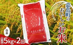 FK7-0265_【2カ月定期】【嘉島町産】くまさんの輝き 5kg 米 お米 コメ ごはん ご飯 食品 九州 熊本県 熊本 嘉島