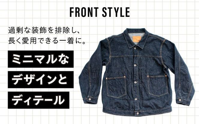 受注生産 ジージャン セルビッチデニム 日本製 ジーパン デニム ジャケット アメカジ メンズ ファッション AF-20 TRUCKER アトリエフロート 糸島市 / atelier FLOAT [AAF006] デニム ジーンズ ジャケット ハンドメイド オーダー 手縫い 国産
