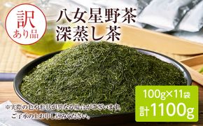 訳あり品　八女星野茶　深蒸し茶1100g