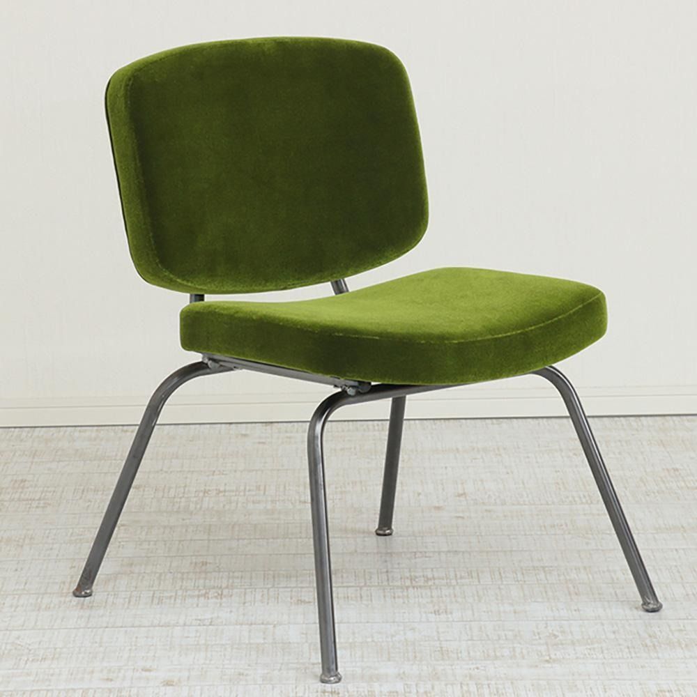 アイアンモケットダイニングチェア[グリーン] Z122VC02