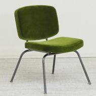 アイアンモケットダイニングチェア【グリーン】  	Z122VC02