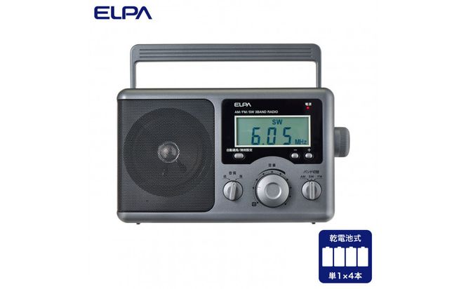 短波液晶ポータブルラジオ　ER-H300TL 272183_AZ172