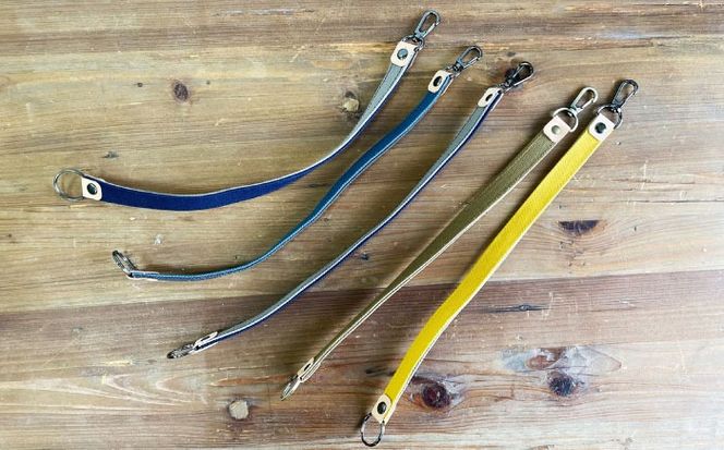 【色が選べる】 ファスナー仕切り付き 帆布ショルダーバッグ ポーチ・マルチストラップ付き 3点セット 糸島市 / 清田帆布（清田智数）【いとしまごころ】 かばん 鞄 バッグ[AWZ003]