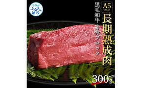 【CF-R7hbk】TKA164　天下味 長期熟成肉 エイジングビーフ 黒毛和牛 ももブロック 300g もも肉 モモ 国産 黒毛和牛 A5ランク 肉 牛肉 ブロック 和牛 赤身 塊肉 人気 老舗焼肉店 冷凍 新鮮 真空パック 贅沢 お祝い 高知 芸西村 返礼品 故郷納税 贈り物 贈答 ギフト 10000円