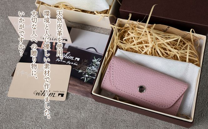 本革 スリムキーケース３連 日本製 革製品 レザー コンパクト Liete vivid 選べるカラー ブラック オーク オレンジ イエロー ネイビー オリーブ ファッション小物