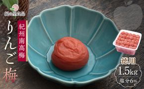 紀州南高梅 徳用 りんご梅 1.5kg×1箱 ［Kn10］ 303446_CQ010