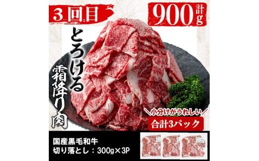 【定期便全3回】黒毛和牛・黒豚をお届け！＜黒毛和牛・黒豚 満喫定期コース＞計2.3kg超 t0042-008