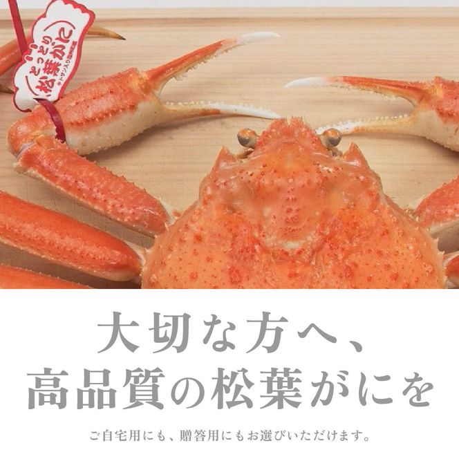 1048.【2027年1月～2027年3月発送】特撰 松葉がに（なま）【訳あり】800g超の大きいサイズ 食べ応えあり 特大2杯 313726_BS026
