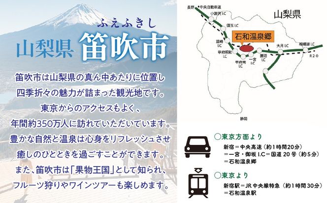 ふるさと納税石和温泉利用券＜利用券6,000円分＞ 038-011