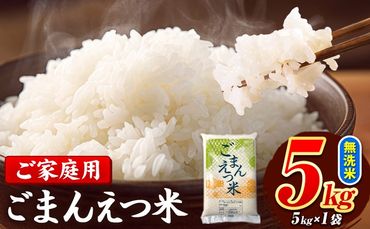 訳あり 米 ごまんえつ米 5kg 米 こめ 無洗米 家庭用 熊本県 長洲町 くまもと おうちご飯 返礼品 数量 限定 ブレンド米 数量限定 送料無料 国内産 熊本県産 訳あり 常温 配送 《11月-12月より出荷予定》---ng_gmn_af11_24_9000_5kg---