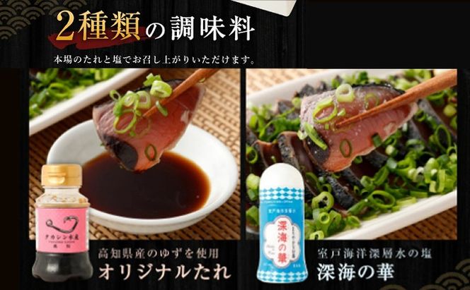 【定期便 / ６ヶ月連続】 土佐流藁焼きかつおのたたき ２種食べ比べ４節セット tk053