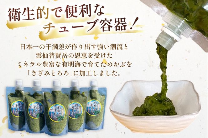 AE140有明海産 無添加めかぶとろろ（250g×5パック）