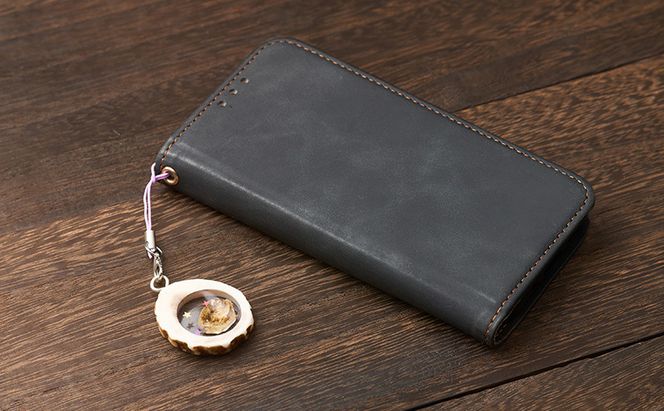 鹿角と牡蠣のストラップ 2個 [ 鹿 鹿角 ストラップ 牡蠣殻 牡蠣 雑貨 小物 お土産 プレゼント ギフト ハンドメイド 自然素材 北海道 厚岸町 ]