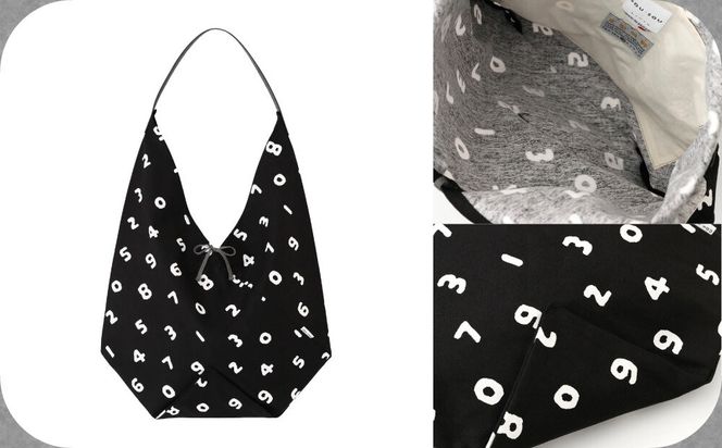 【SOU・SOU】一切袋 穏(いっさいぶくろ おだやか)/SO-SU-U 濡羽色(ぬればいろ)×つくも｜京都 SOUSOU バッグ 人気ブランド［ テキスタイルデザイン 京都 ブランド 鞄 ソウソウ おしゃれ 人気 おすすめ シンプル 柄 旅行 おでかけ ポーチ かばん プレゼント ギフト お取り寄せ 通販 送料無料 ふるさと納税 ］ 261009_A-RV010