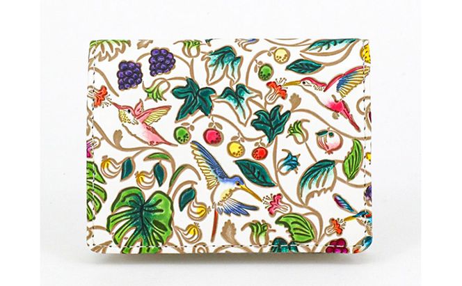 【文庫屋大関】箱まち小銭入れ　ハチドリの憂鬱　【皮革工芸品】 ファッション小物 財布 民芸品 