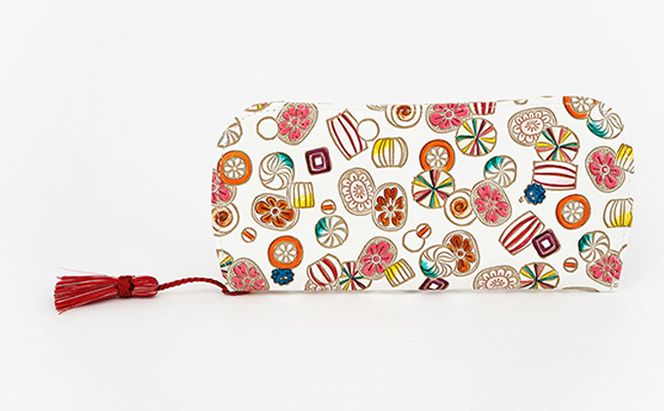 【文庫屋大関】メガネケース　飴【皮革工芸品】 ファッション小物 民芸品 