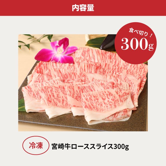 ＜宮崎牛ローススライス300g＞ K01_0007_1