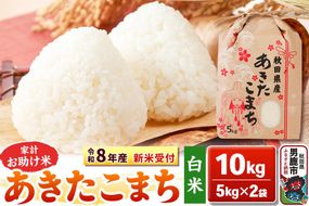 《令和8年産 新米受付》【白米】家計お助け米 あきたこまち 10kg（5kg×2袋）秋田県 男鹿市 こまちライン [こまちライン あきたこまち ブレンド米 お米 白米 精米 米どころ 秋田 秋田県産 新米 先行受付]|23_kml-011001s